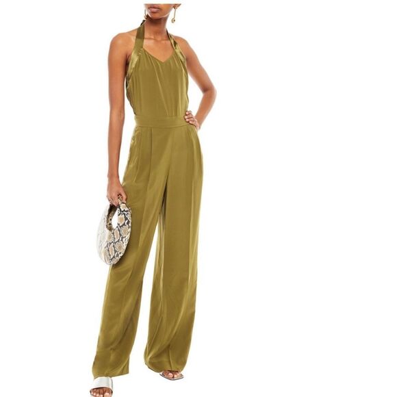 NWT 550.00 RAG & BONE ARMY SCARLET JUMPSUIT NEW SIZE 6 (MEDIUM) DARK OLIVE - Picture 1 of 10